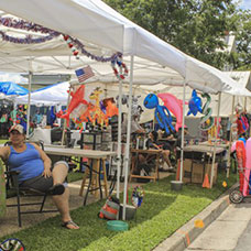 Croaker Festival vendor booth