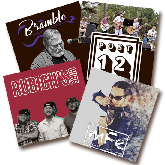 Croaker Festival 2025 Saturday bands include Mike Bramble, Post 12, Rubich's Cube and the Mad Fiddler