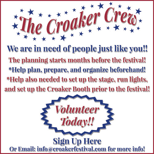 The Croaker Crew Volunteer form