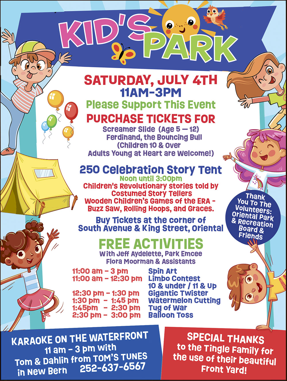 Croaker Festival Kid's Park 2025 Schedule